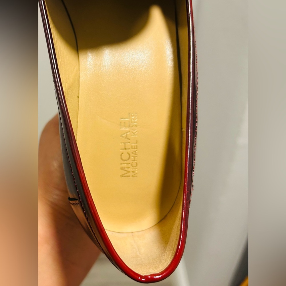 Michael Kors Deep Red Loafers - Picture 11 of 11